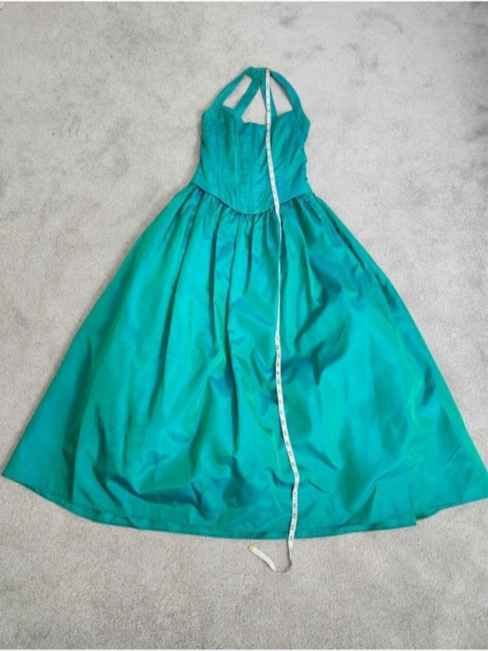 VTG Gunne &Sax Jessica McClintock Basque Waist Grad Dress Size 5/6 Fit Small 80s - Picture 12 of 16